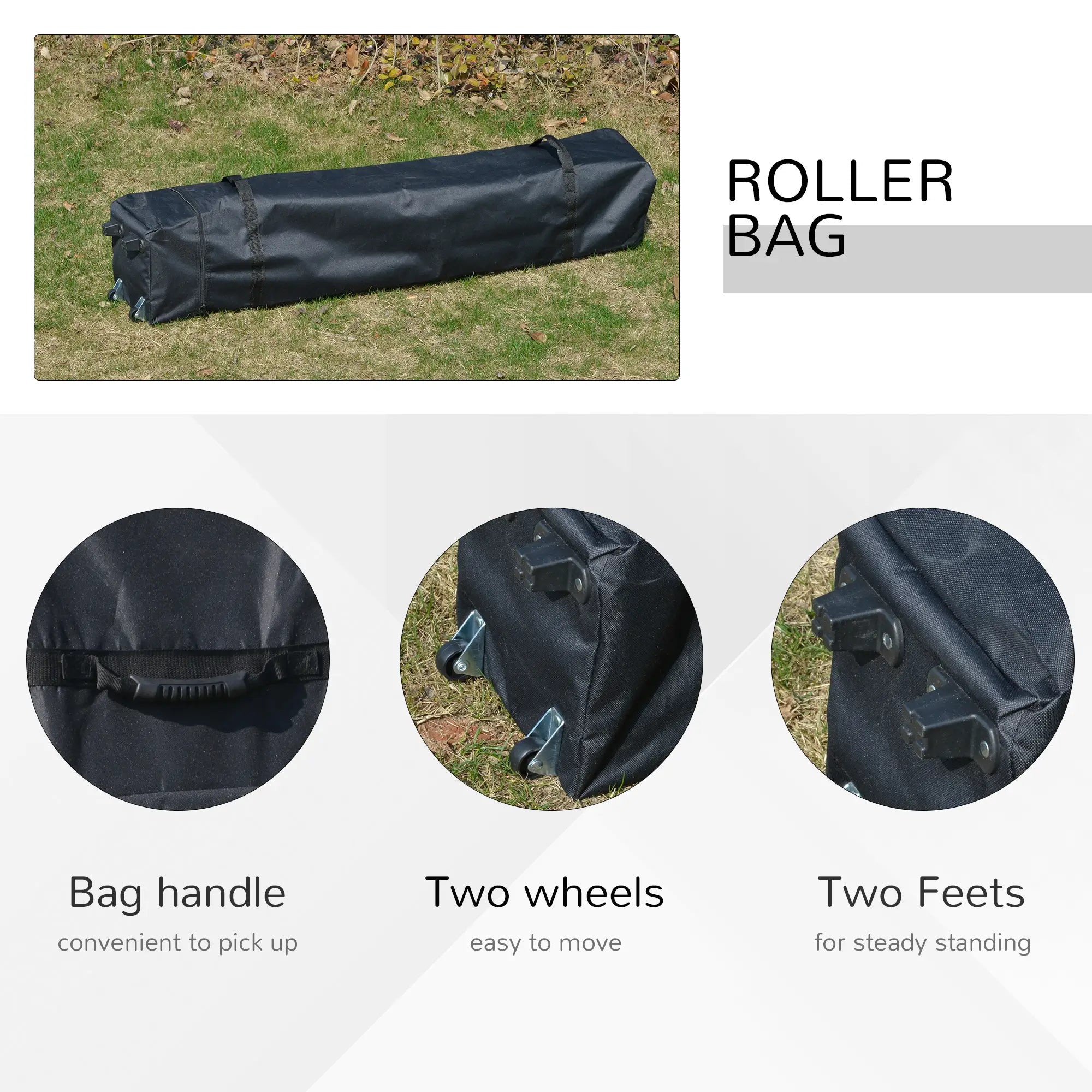 10' x 10' Pop Up Canopy Tent, Airy Top Vents, Wheeled Carry Bag, Black Pop Up Canopies at Gallery Canada