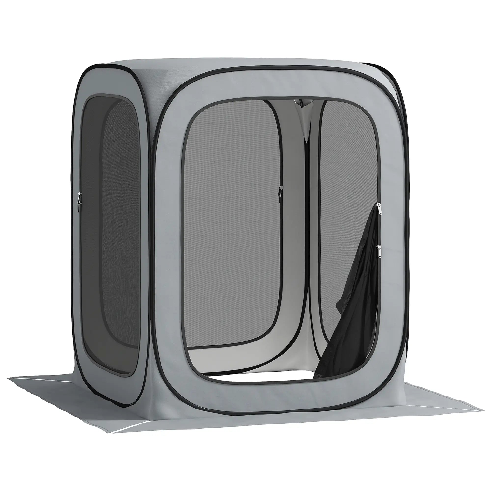 6x6ft Pop Up Screen Tent, UPF50+ Portable Camping Gazebo, Light Grey Camping Tents at Gallery Canada