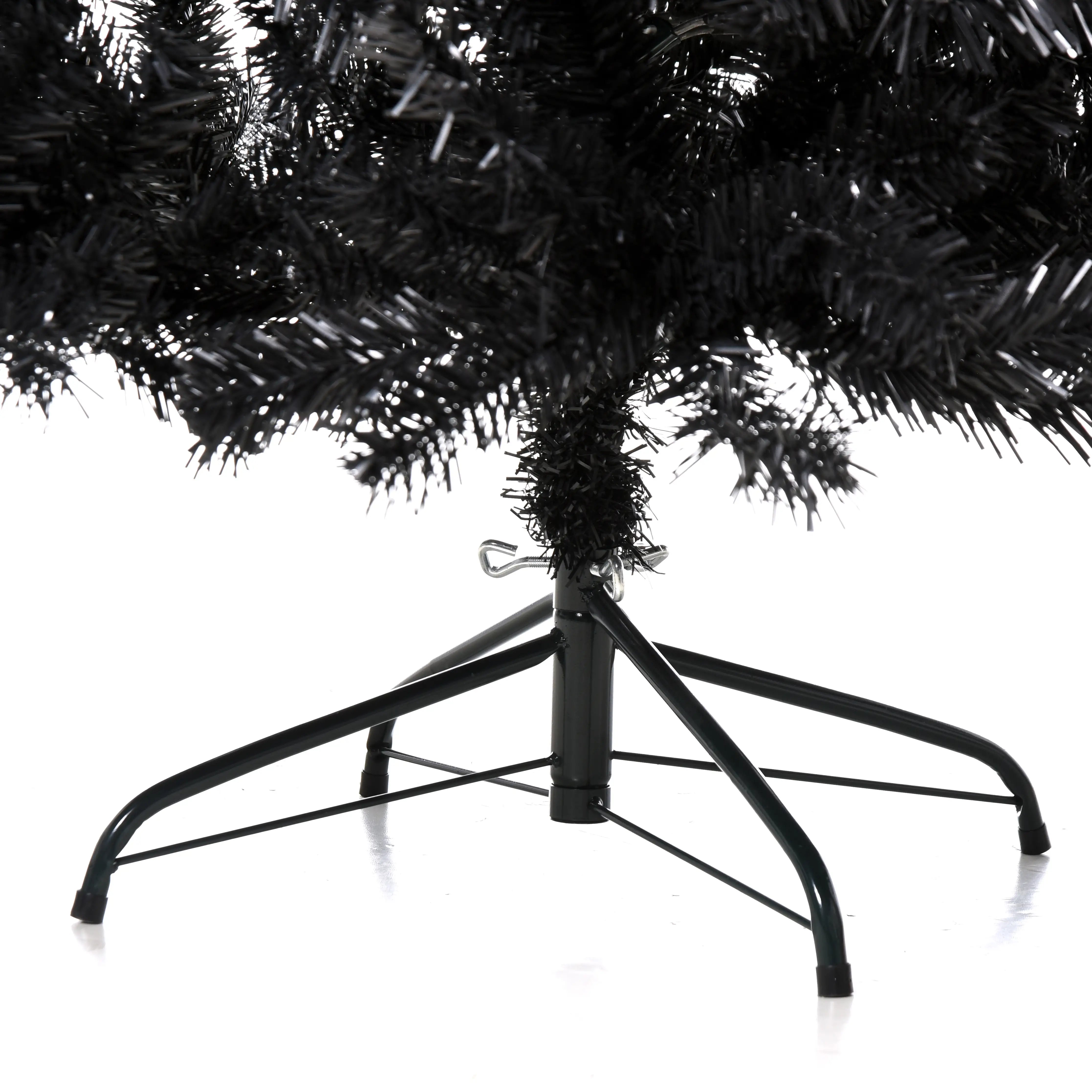 6ft Artificial Christmas Tree, Unlit Douglas Fir, Realistic Branch Tips, Black Artificial Christmas Trees at Gallery Canada