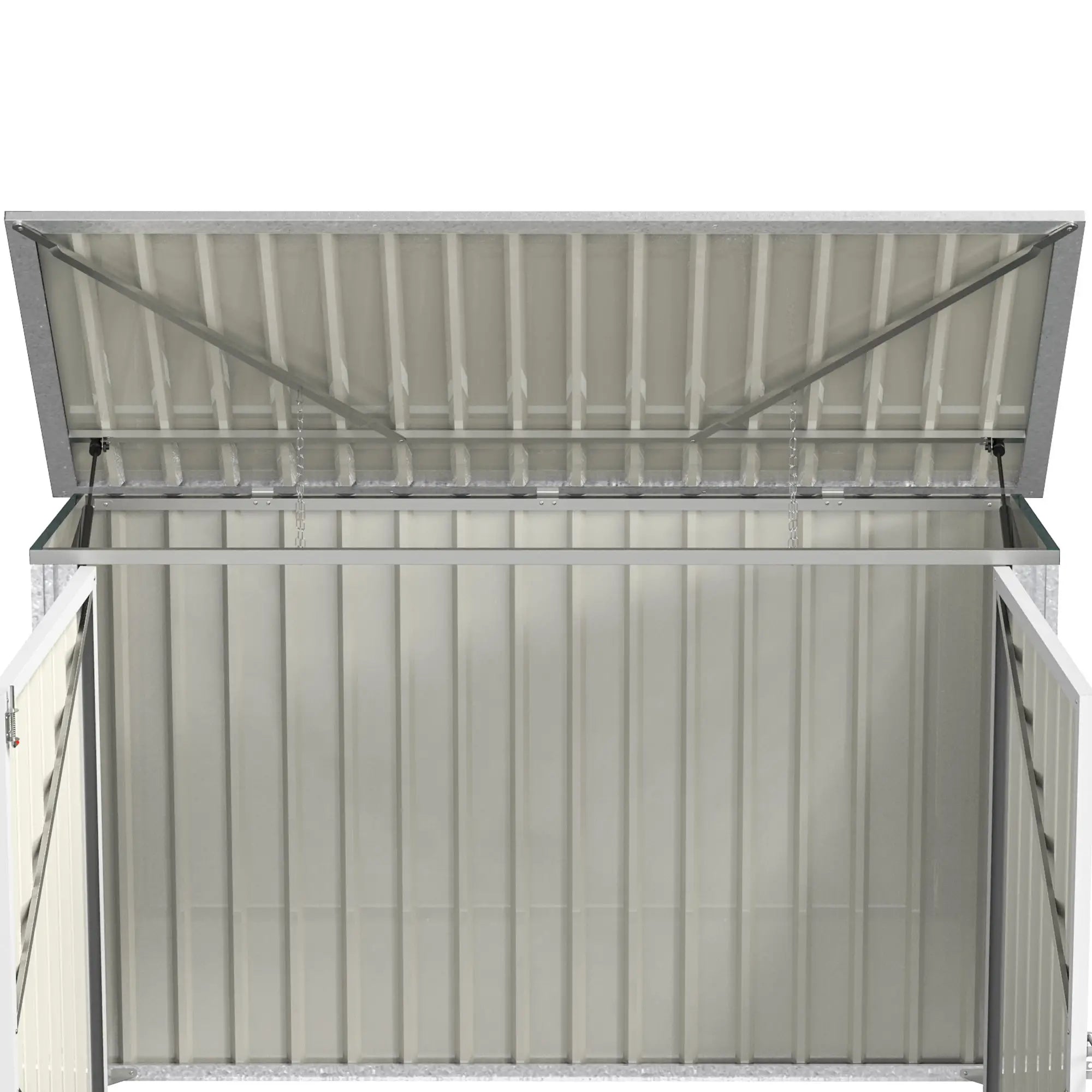 6x3 FT Outdoor Storage Shed, Double Door Trash Can Organizer, Green Sheds at Gallery Canada