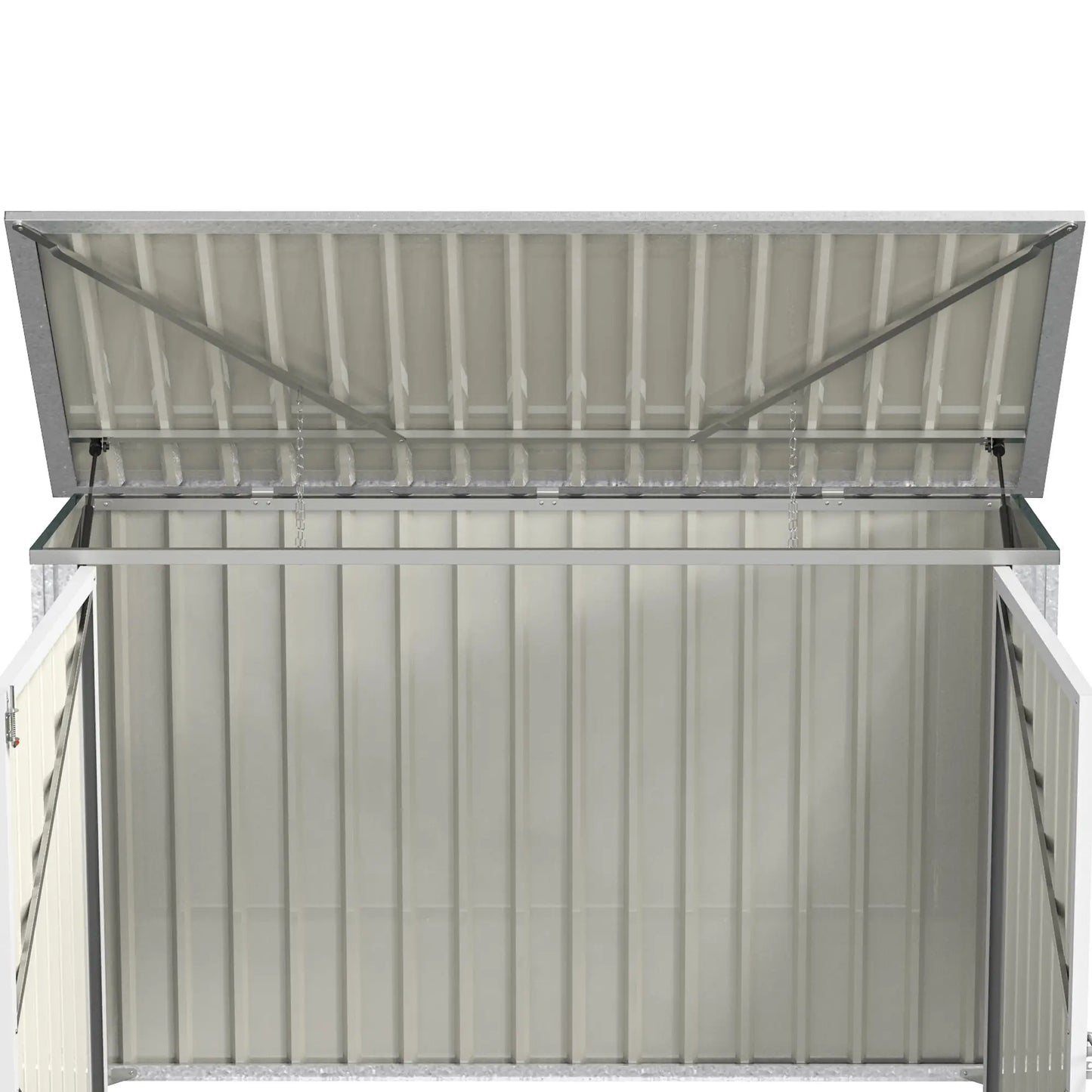 6x3 FT Outdoor Storage Shed, Double Door Trash Can Organizer, Green Sheds at Gallery Canada