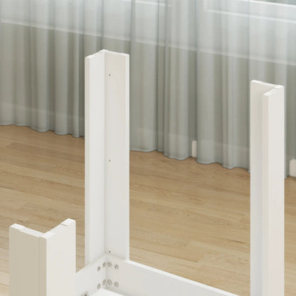 Modern Extendable Dining Table, 55.1 x 31.5 in, For 6-8 People, White Dining Tables at Gallery Canada
