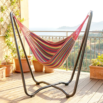 Patio Hammock With Stand, Fabric Outdoor Bed, Multi-Colored Hammocks with Stand at Gallery Canada