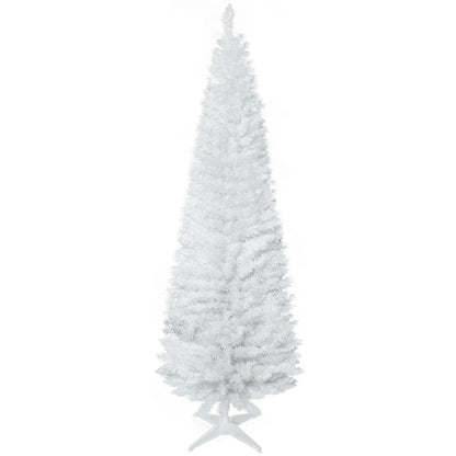 6 FT Christmas Tree, Classic Holiday Indoor Decoration, White White Christmas Trees at Gallery Canada