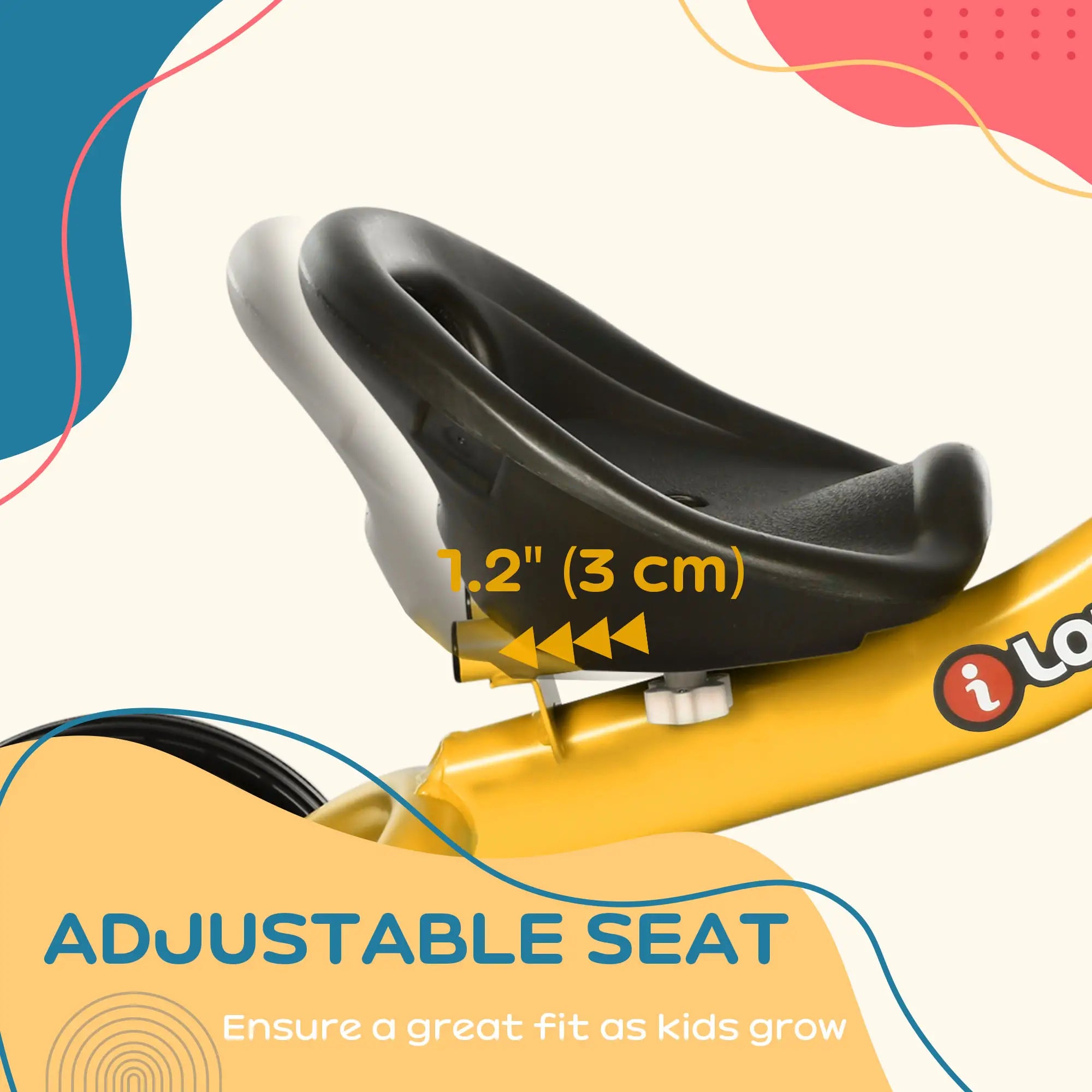 Toddler Tricycle for 2-5 Year Olds, Adjustable Seat, Basket, Bell, Yellow Tricycles for Kids at Gallery Canada
