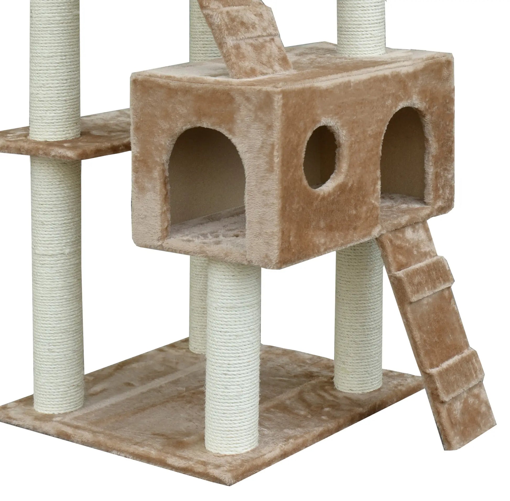 71-Inch Cat Tree, Pet Tower with Scratch Post, Condo, Beige Cat Towers at Gallery Canada