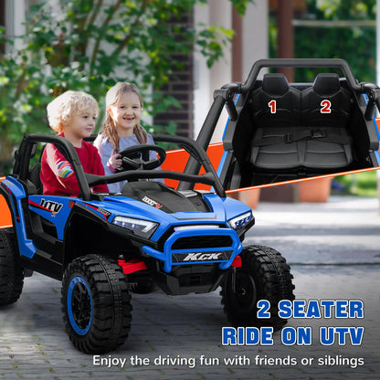 2 Seater 24V 7AH Ride on Truck, Electric Car for Kids, Blue Electric Toy Cars at Gallery Canada