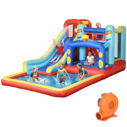 Inflatable Bounce House, 14.3 x 8FT, 4 in 1 With Slide, Climbing Wall Inflatables at Gallery Canada