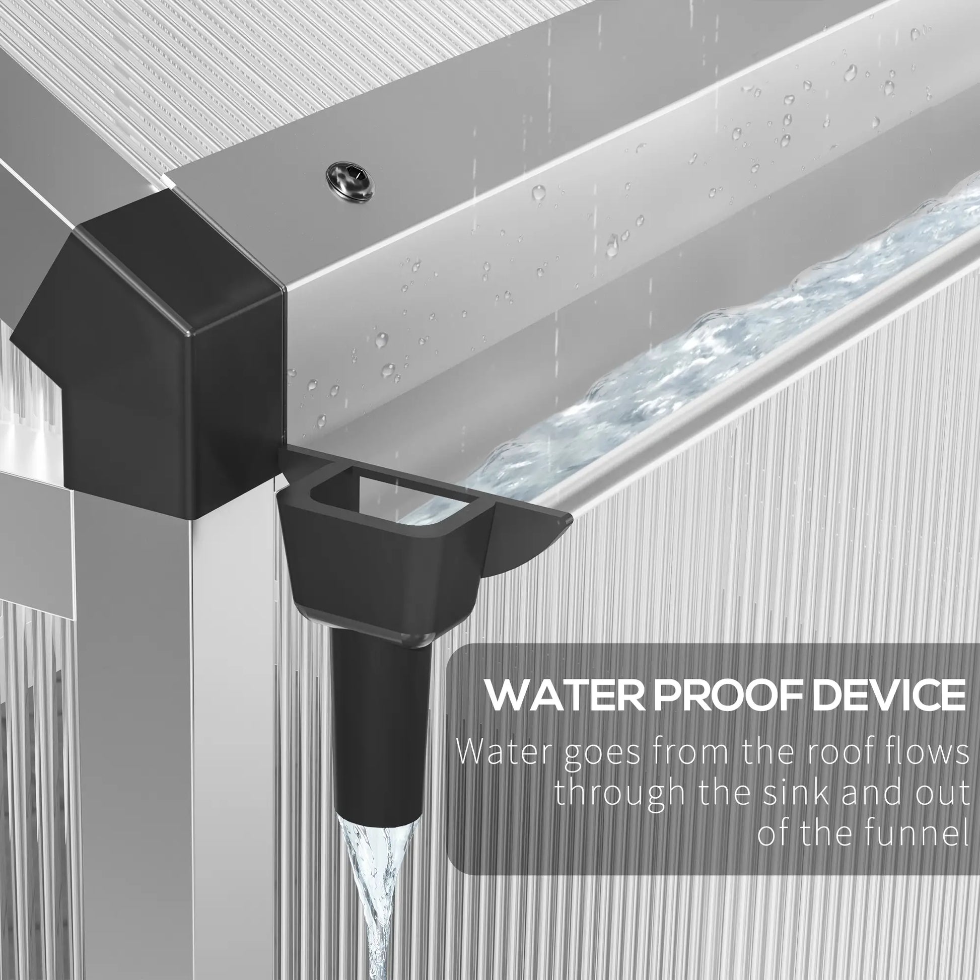 4' x 6.2' x 6.4' Walk-In Greenhouse, Polycarbonate Panels, Aluminum Frame Walk In Greenhouses at Gallery Canada