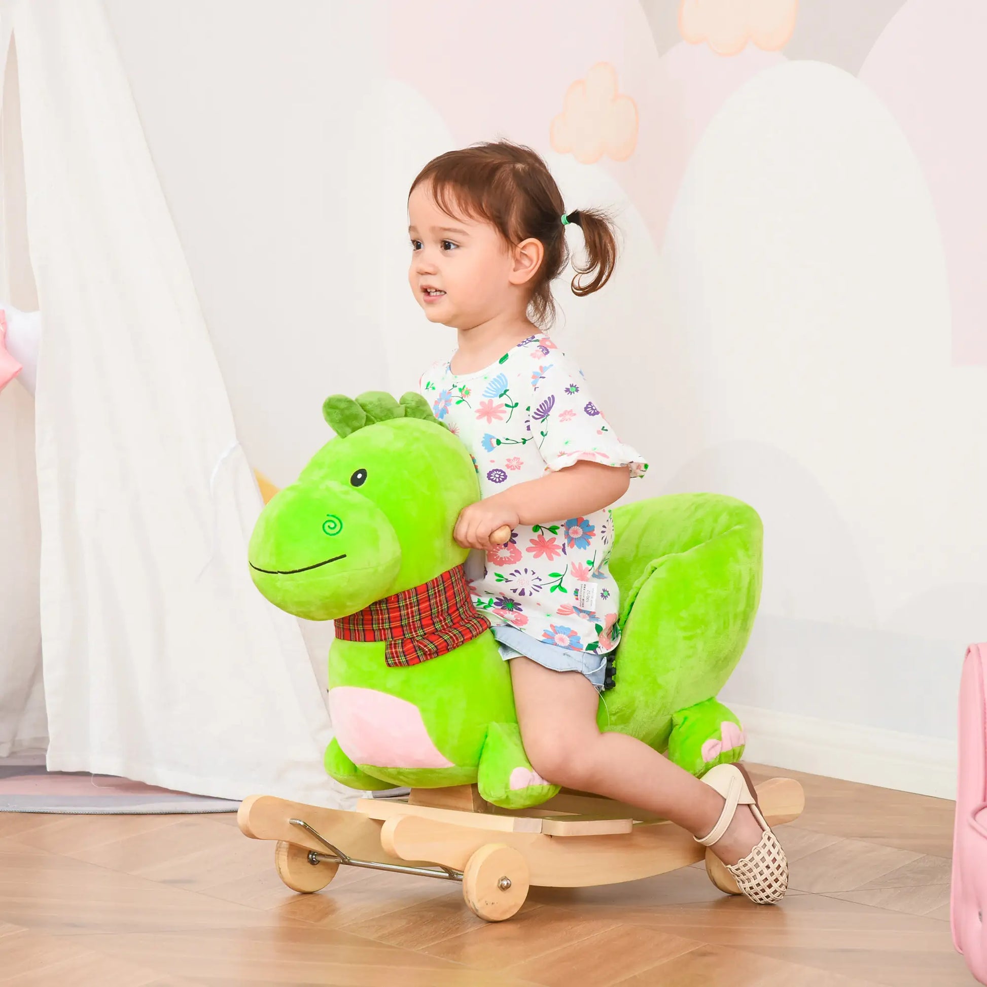 Interactive Plush Ride-On Rocking Dinosaur, Nursery Songs, 18+ Months Rocking Horses at Gallery Canada