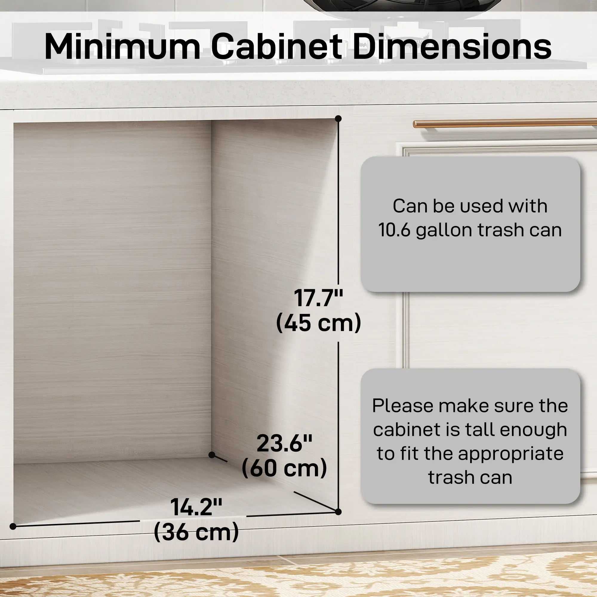 Pull Out Trash Can Under Cabinet, 10.6 Gallon, Grey Household Supplies at Gallery Canada