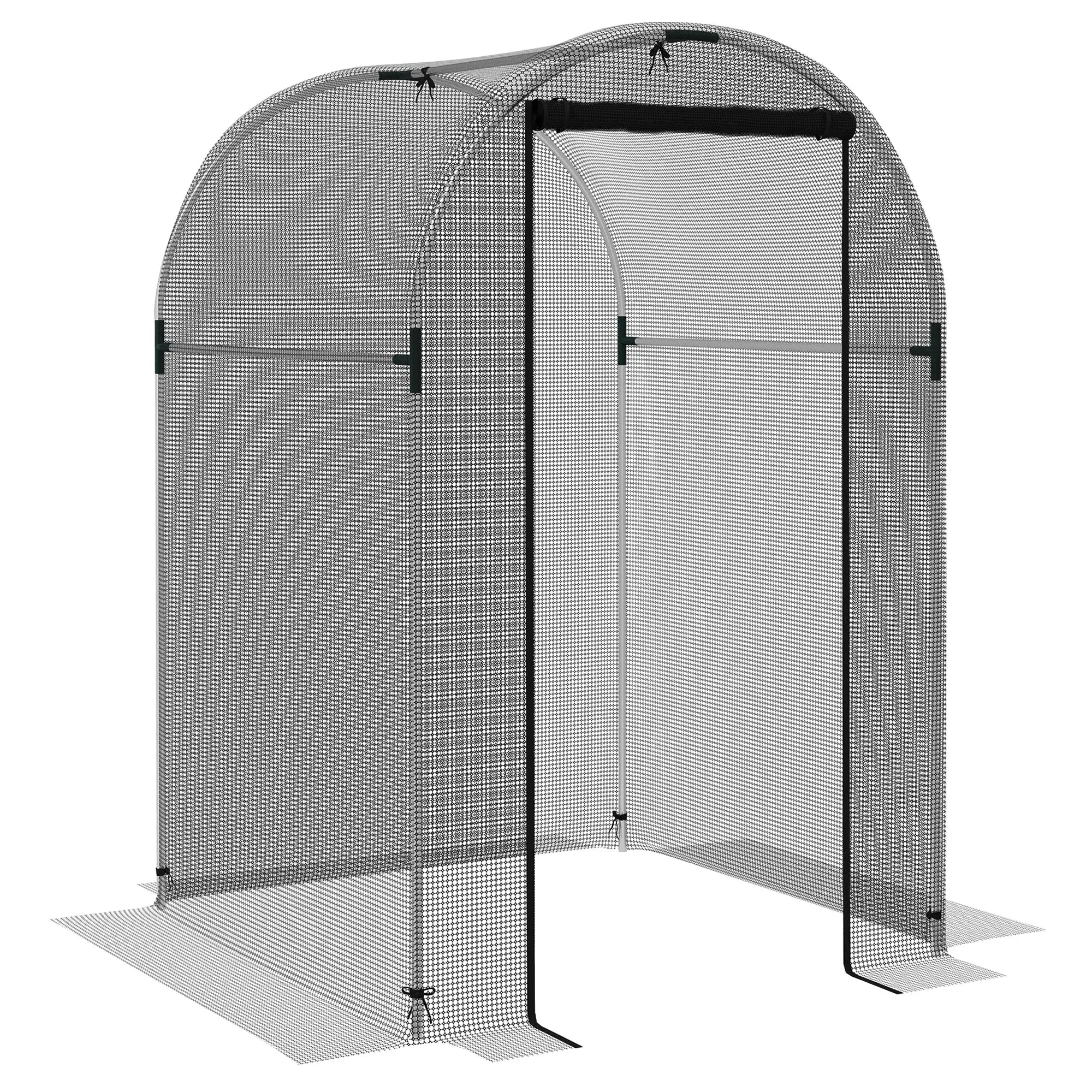 Galvanized Steel Crop Cage, Plant Protection Tent, 4' x 4', Black Walk In Greenhouses at Gallery Canada