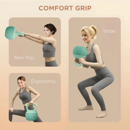 22 lb Soft Kettlebell, Sand Filled Weight with Grip Handle Strength Training Equipment at Gallery Canada