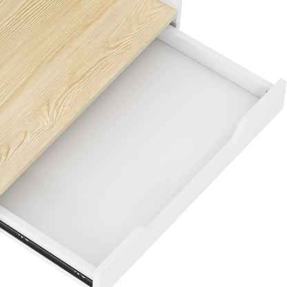 Kids Table and Chair Set, Study Desk with Shelf, White, White Kids Table Sets at Gallery Canada