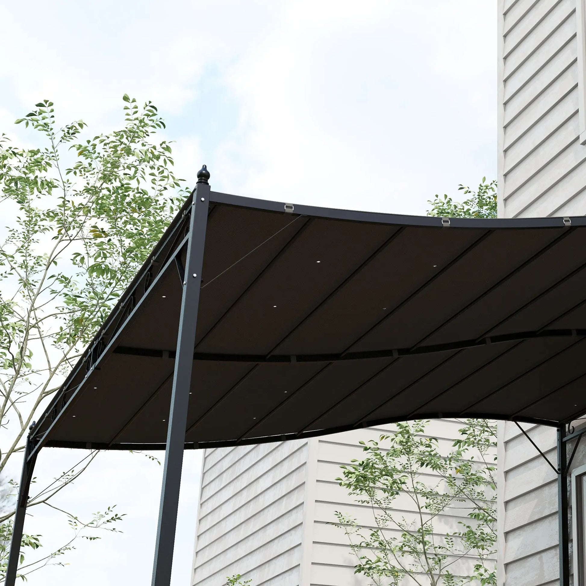 Canopy Replacement, Pergola Shade Cover, 10' x 10', Dark Grey Gazebo Canopy Replacement at Gallery Canada