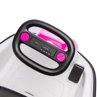Voiture à pare-chocs pour enfants 6V, véhicule électrique avec démarrage progressif, rotation à 360°, musique, rose