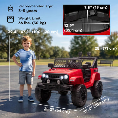 12V Kids Ride On Car, Off Road Truck, SUV Electric, Red Electric Toy Cars at Gallery Canada