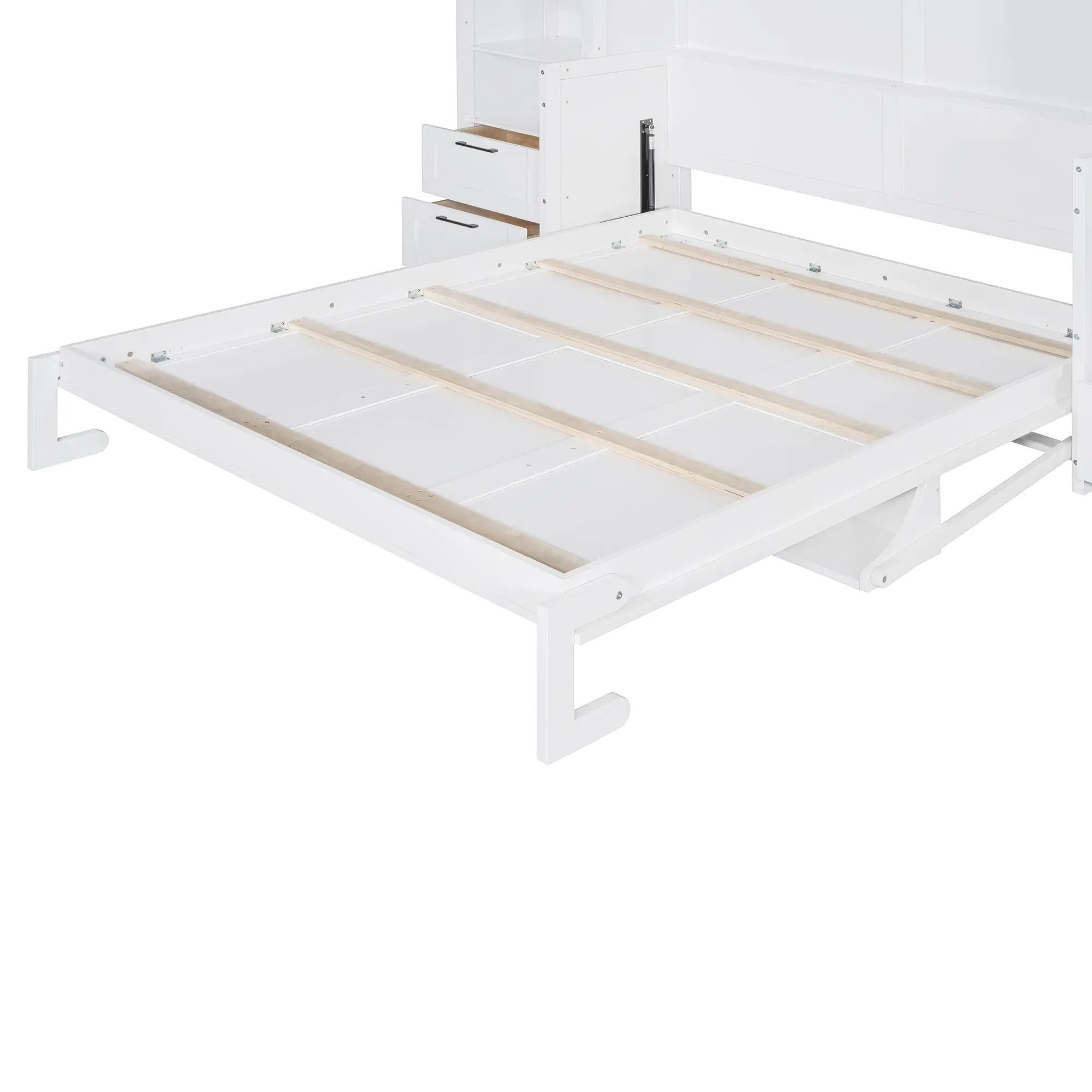 Murphy Bed with Closet, Drawers, Shelves, 114