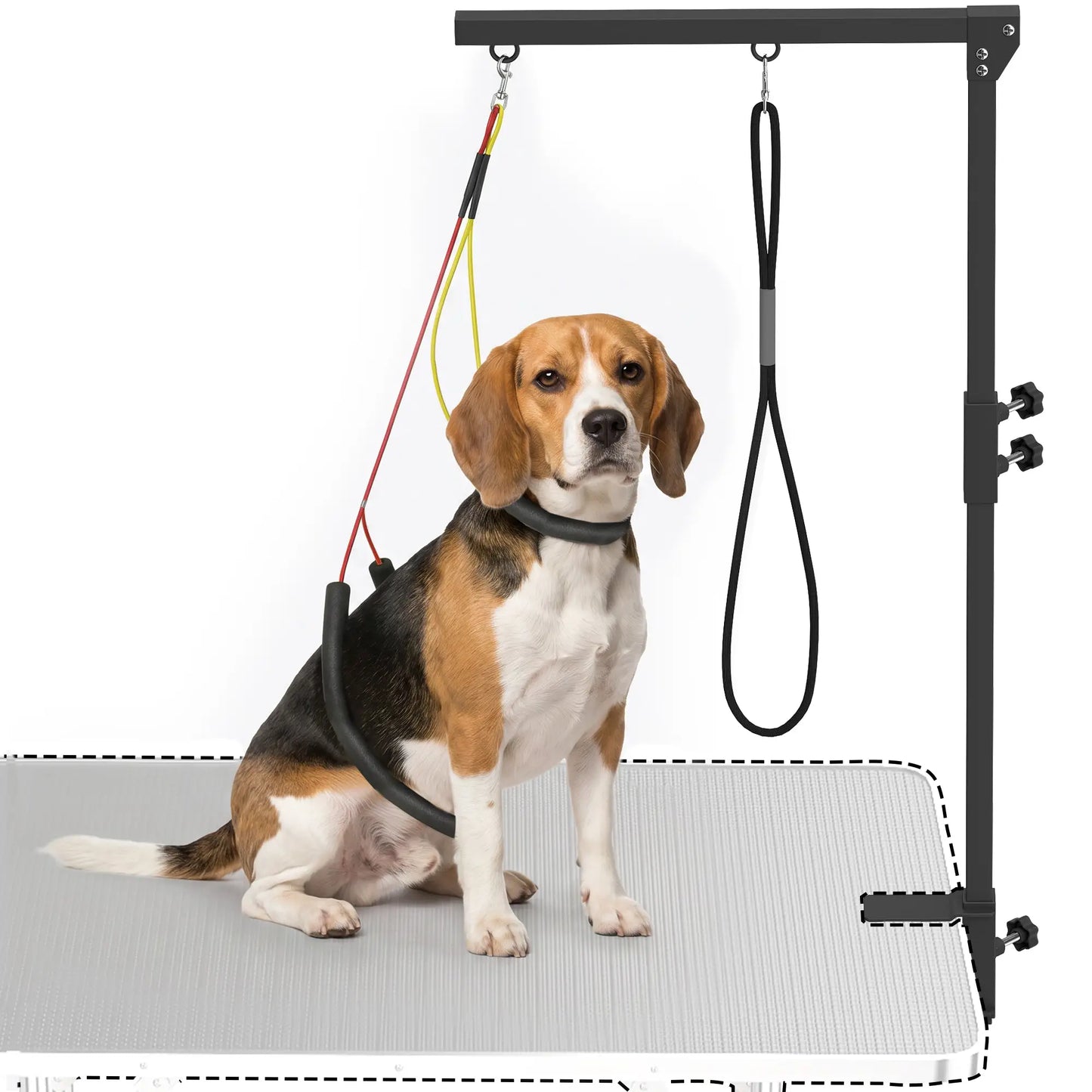 Dog Grooming Arm With Clamp, Adjustable, 18.9"-32.3", Black