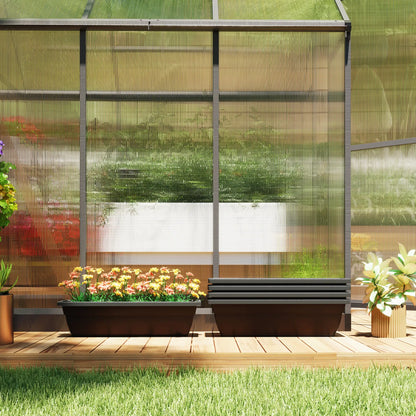 Rectangular Flower Pots, 5 Pack 23 Inches, Window Box Planters, Black Garden Accessories at Gallery Canada