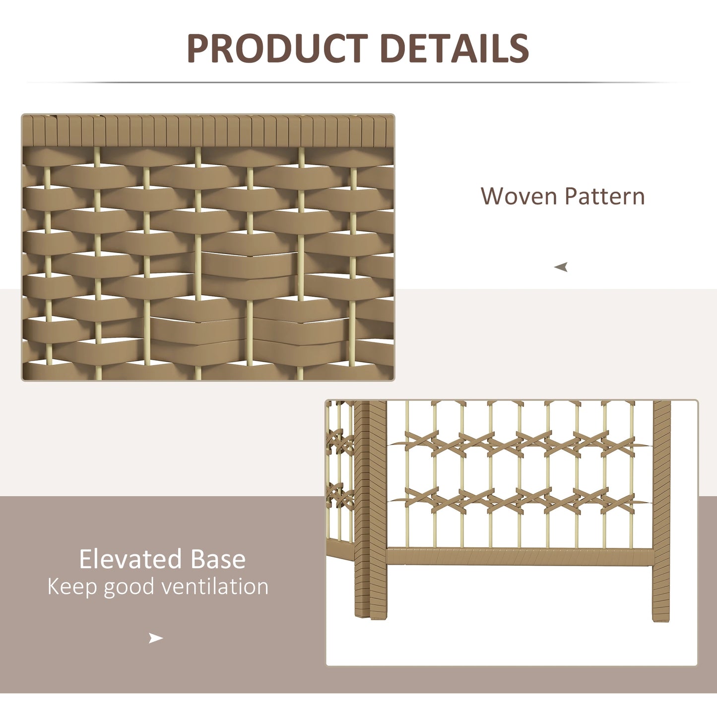 6 Panel Folding Room Divider, Portable Privacy Screen, Natural Room Dividers at Gallery Canada
