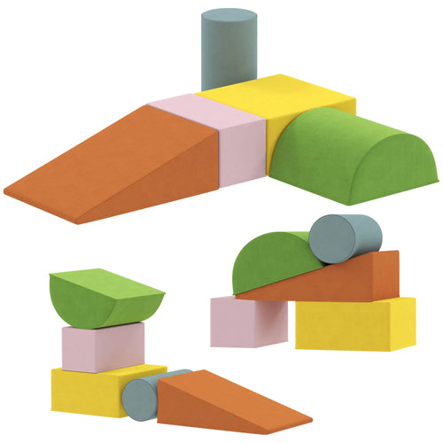 Toddler Climbing Toys, Indoor Play Set, Crawling Sliding, Orange/Green