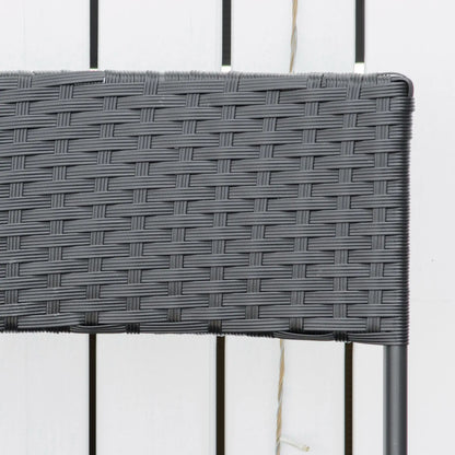 3-Piece Outdoor Folding Rattan Bistro Set, Mixed Brown, Brown Bistro Sets at Gallery Canada