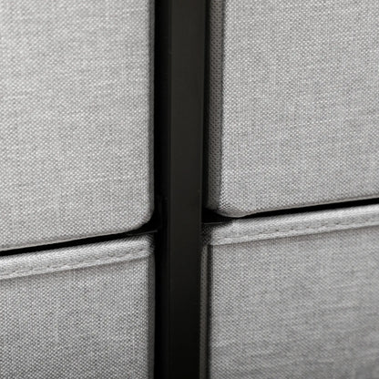 8 Drawer Dresser, Fabric Chest, Steel Frame, Wood Grain Top, Grey Storage Cabinets at Gallery Canada