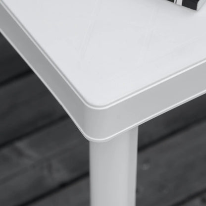 White Plastic Outdoor Square Garden Side Table, Coffee Table, White Patio Side Tables at Gallery Canada