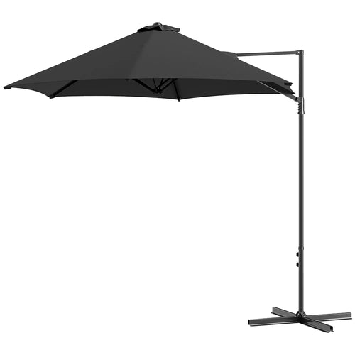 8.5FT Offset Patio Umbrella, 360° Rotation, Φ100.8
