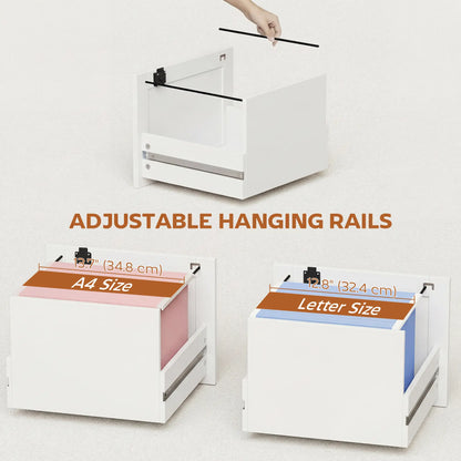 4 Drawer File Cabinet With Lock, Vertical Filing Cabinet, White Office Cabinets & Cupboards at Gallery Canada