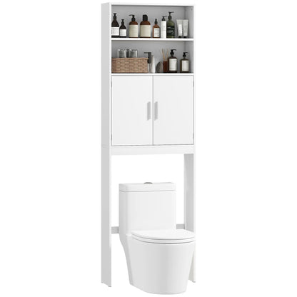 Over The Toilet Storage Cabinet, 4-Tier Bathroom Organizer, White Over The Toilet Storage at Gallery Canada