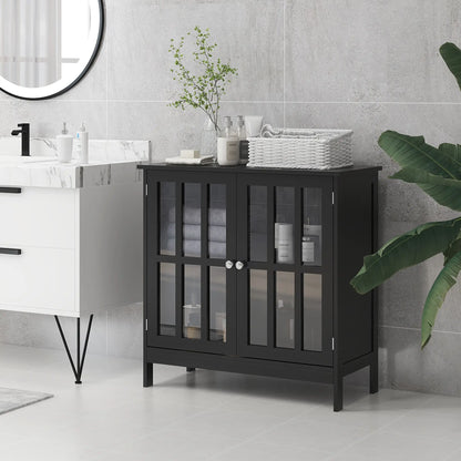 Modern Kitchen Buffet Cabinet, 2 Doors, Dining Room Sideboard, Black Bar Cabinets at Gallery Canada