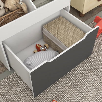 3 Tier Kids Bookcase with Drawer, 2 Storage Compartments, White Baby & Kids Storage at Gallery Canada