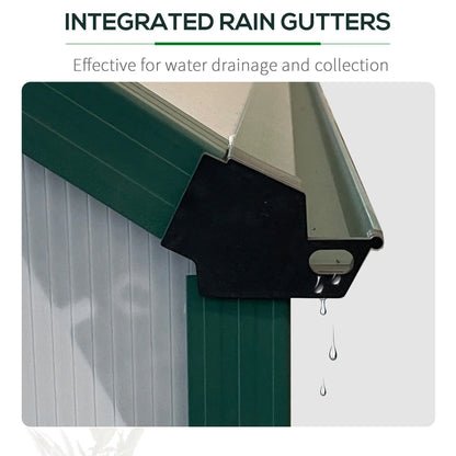 16' x 8' Aluminum Polycarbonate Greenhouse, Walk-In, Adjustable Roof Vent, Green Walk In Greenhouses at Gallery Canada