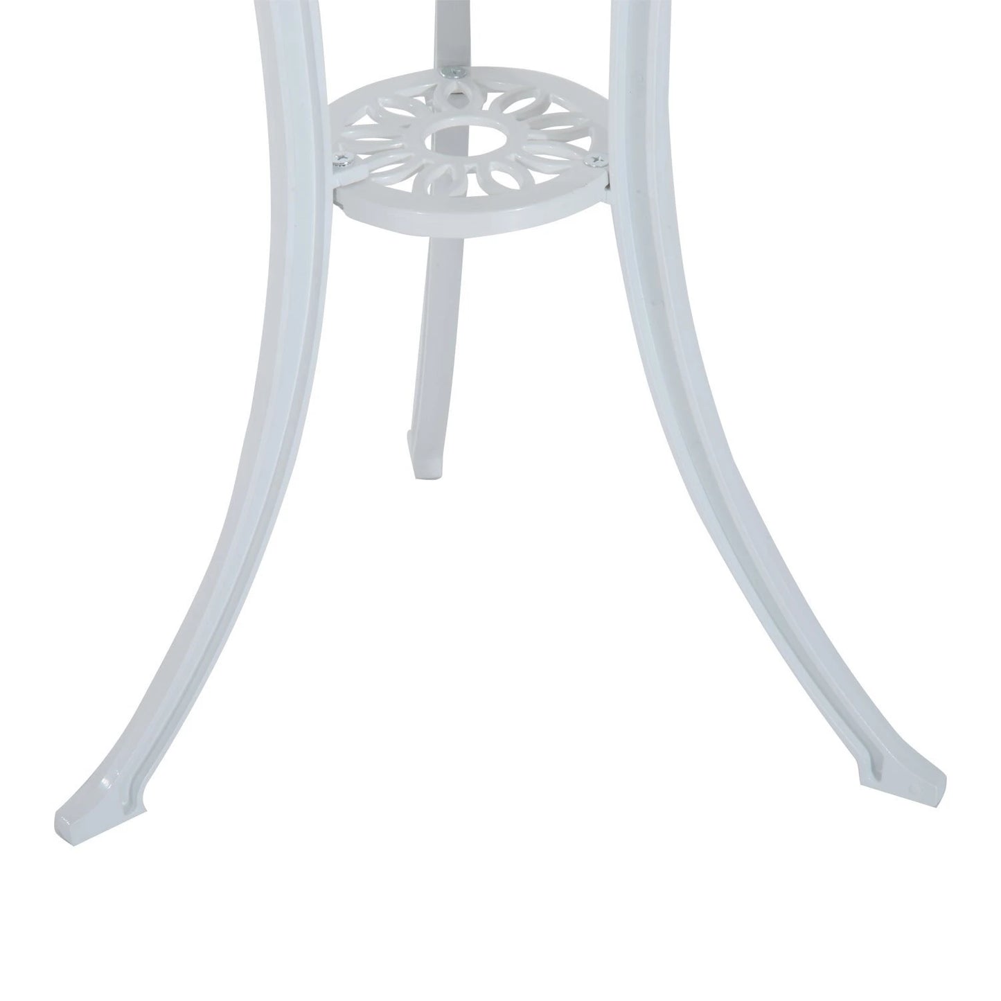 Antique Outdoor Bistro Set, 3 Pieces, Patio Table and Chairs, White Bistro Sets at Gallery Canada
