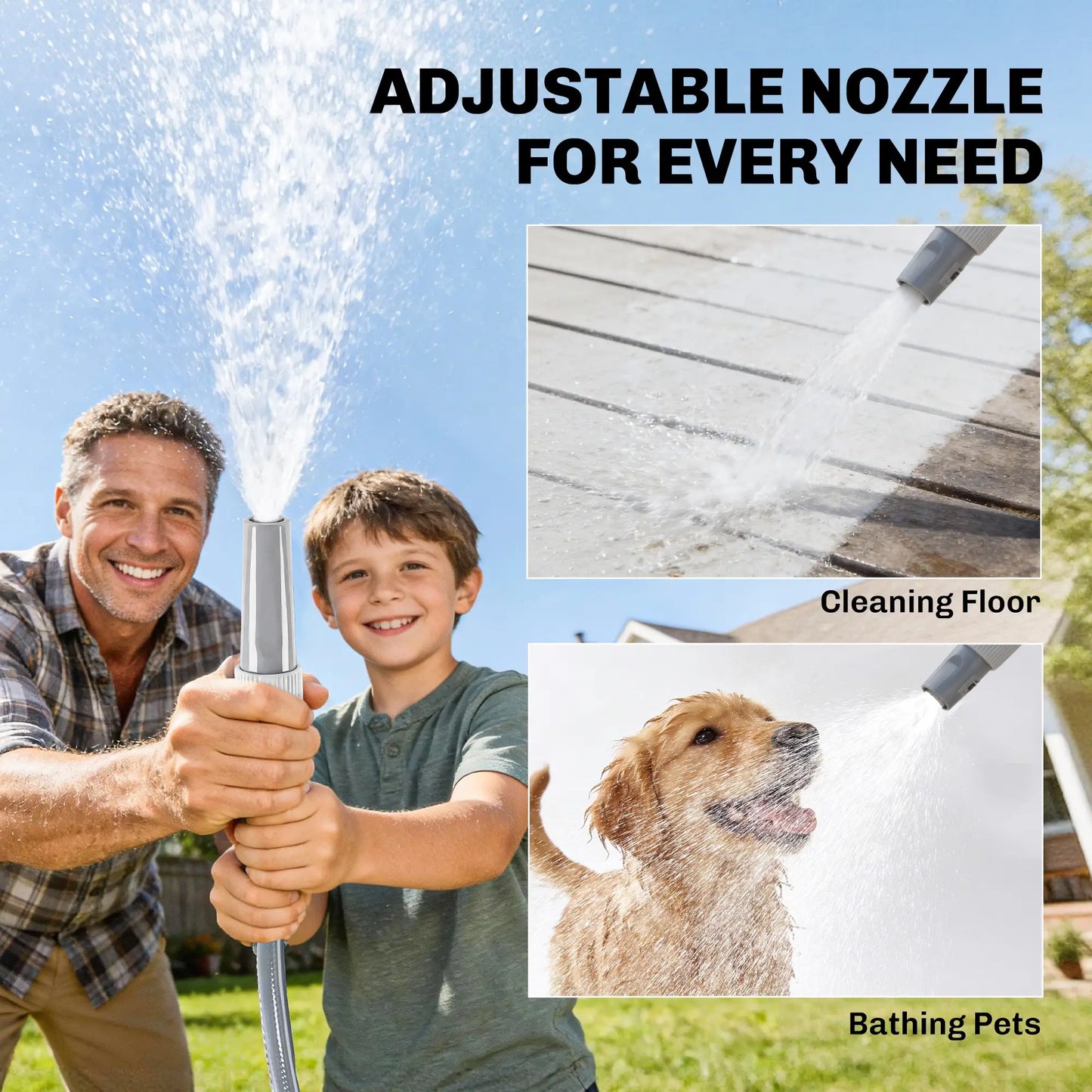 Retractable Garden Hose Reel, 1/2" x 98ft, Wall Mounted, Grey Garden Accessories at Gallery Canada