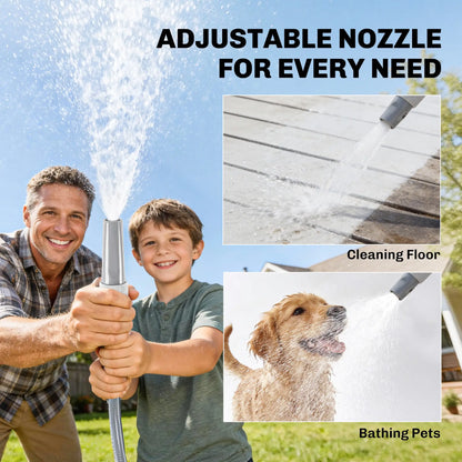 Retractable Garden Hose Reel, 1/2" x 98ft, Wall Mounted, Grey Garden Accessories at Gallery Canada