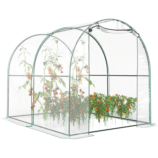 6.6' x 8.2' x 6.6' Dome Tunnel Greenhouse, Transparent Tunnel Greenhouses Transparent at Gallery Canada
