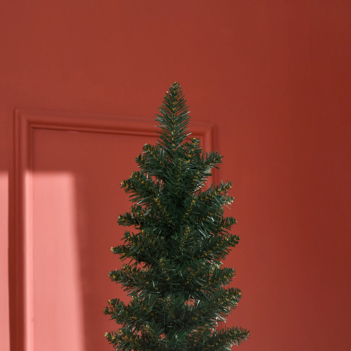 7FT Artificial Christmas Tree, Foldable Black Stand, Green Pencil Christmas Trees at Gallery Canada