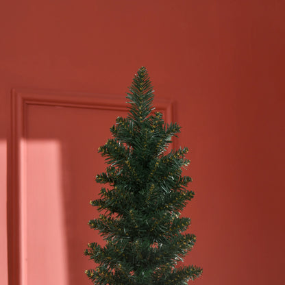 7FT Artificial Christmas Tree, Foldable Black Stand, Green Pencil Christmas Trees at Gallery Canada