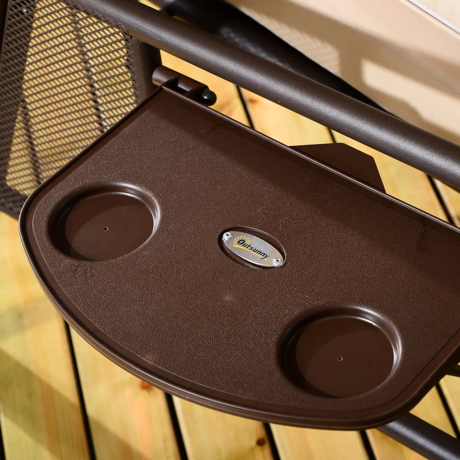 3 Seater Heavy Duty Swing Chair, Outdoor Lounge Hammock, Cushioned Seat With Tilt Canopy, Beige Porch Swings with Canopy at Gallery Canada