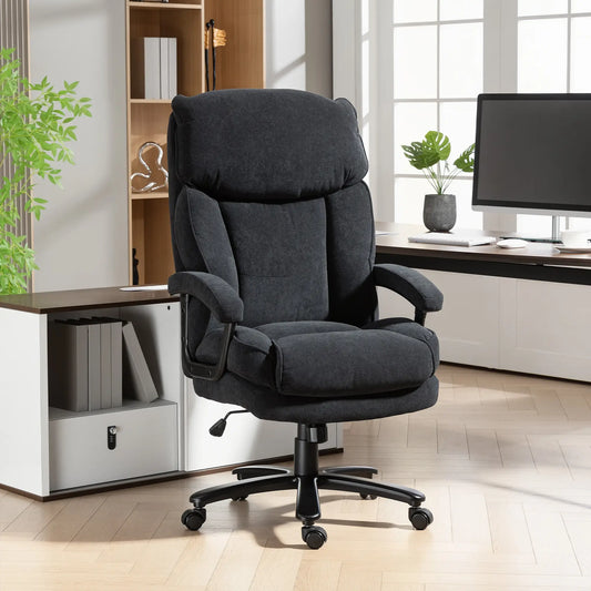Heavy Duty Executive Office Chair, 450 lbs, Black Executive & Manager Chairs Black at Gallery Canada