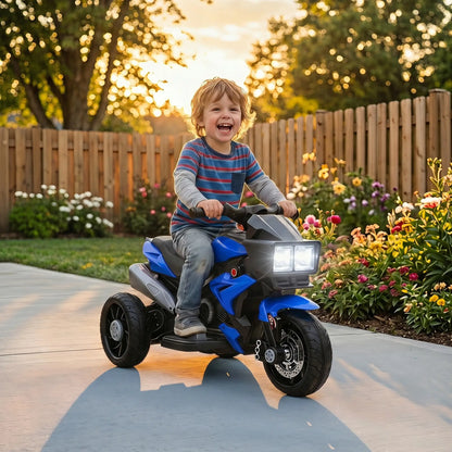 Kids Electric Motorcycle Ride-On Toy, 6V Battery Powered, Blue Electric Motorcycles at Gallery Canada