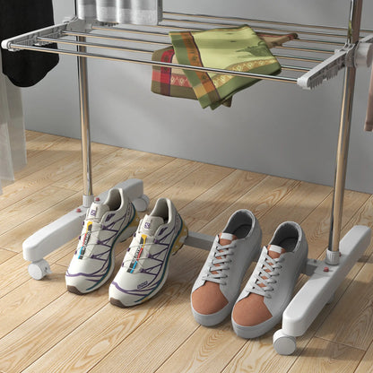 3-Tier Foldable Clothes Drying Rack, Stainless Steel, White Bath Accessories at Gallery Canada