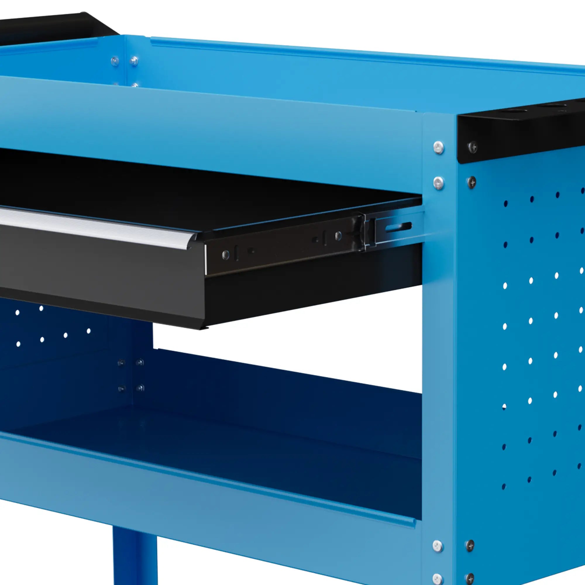 Tool Cart On Wheels, Ball Bearing Drawer, Storage Trays, Blue Tool Organizers at Gallery Canada