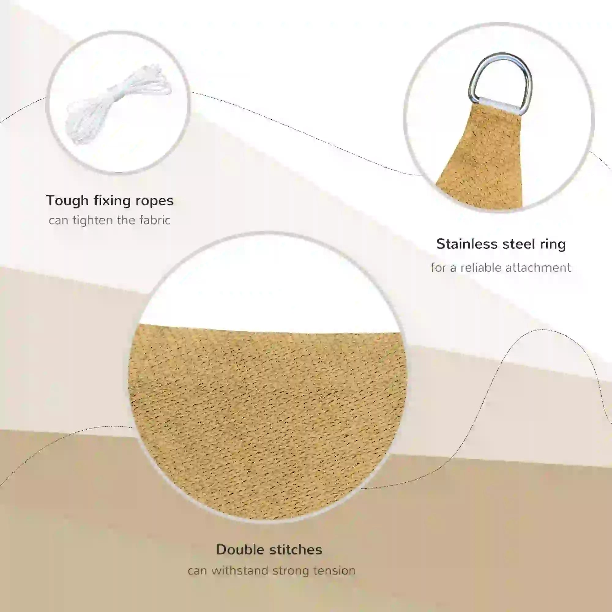 10ft x10ft Square Canopy, Sun Shade Sail, Garden Cover, UV Protector Shade Sails at Gallery Canada