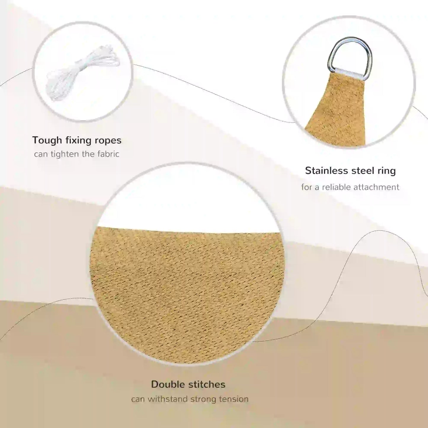 10ft x10ft Square Canopy, Sun Shade Sail, Garden Cover, UV Protector Shade Sails at Gallery Canada