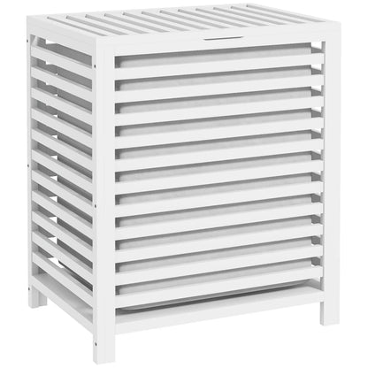 Laundry Basket With Removable Liner Bag, 55L, White Bath Accessories at Gallery Canada
