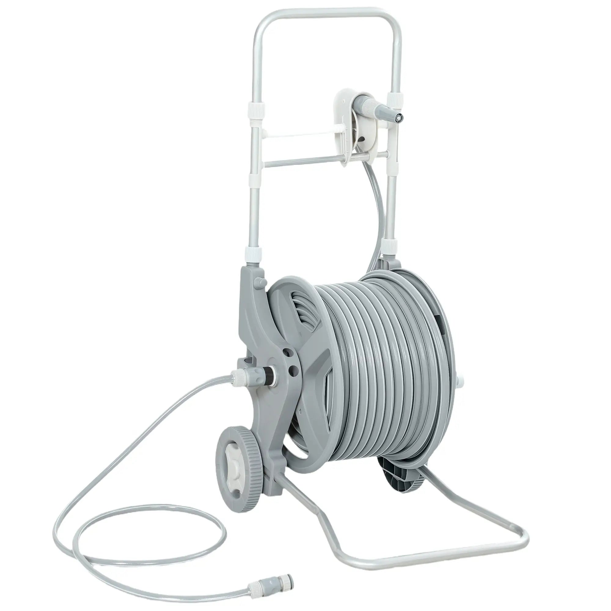 Garden Hose Reel Cart With Wheels, 1/2